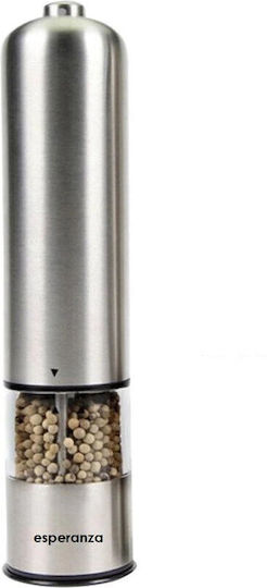 Esperanza Ekp002 Electric Set Spice Mills made of Metal in Gray Color 23cm 1pcs