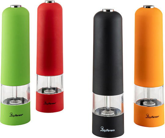Luigi Ferrero FR-301E Set Electric Spice Mills Inox in Negru color 510097 1buc