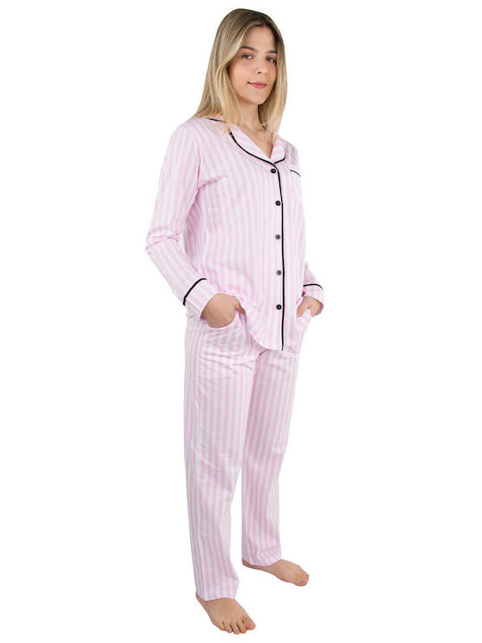 Calzedoro Summer Women's Pyjama Set Cotton Rose