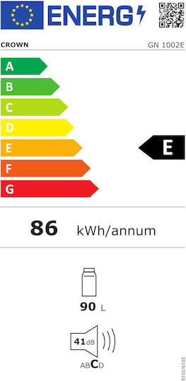 Crown 90лт В82.1xШ48xД50см. Бял GN 1002E