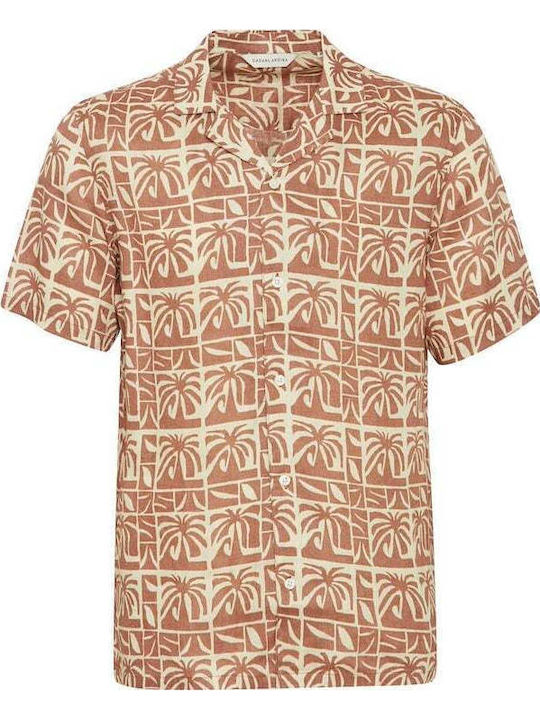 Short-sleeved Linen Shirt Beaver Fur