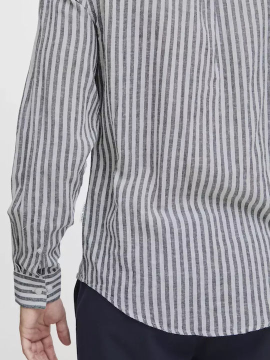 Langärmlig Leinen Hemd Gestreift Striped