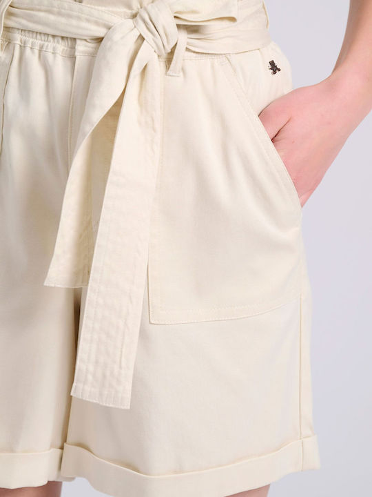 Women's High-waisted Shorts White