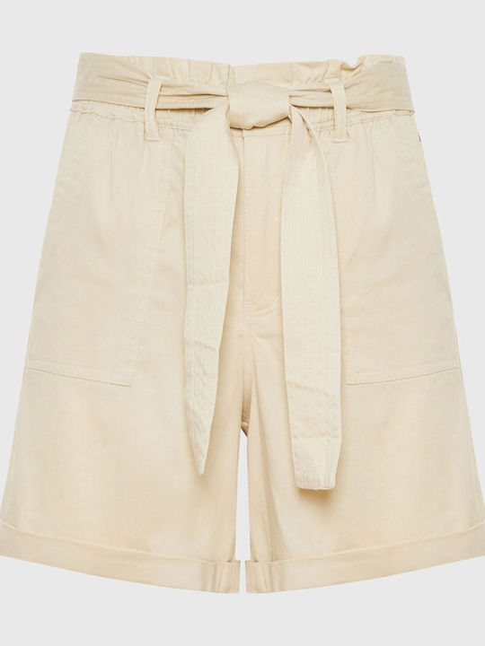 Women's High-waisted Shorts White