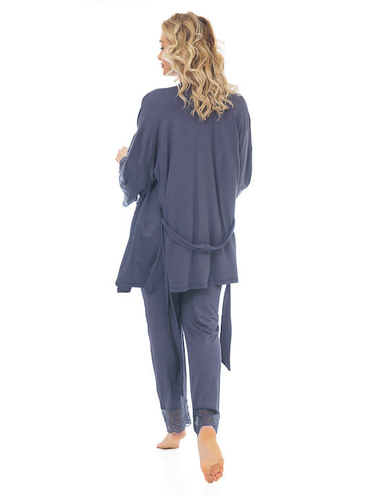 Angel's Secret Robe for Breastfeeding Blue