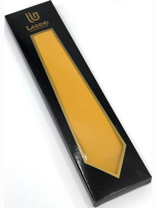 Legend Accessories Τυπου Σετ Ανδρικής Γραβάτας σε Κίτρινο Χρώμα