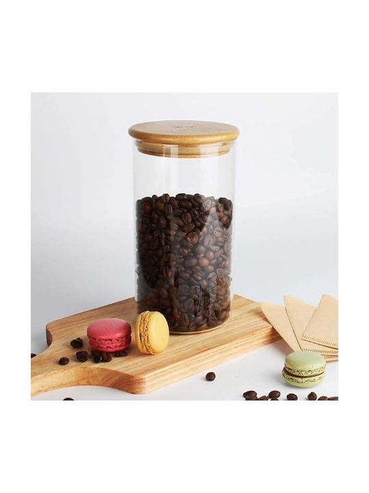 Next Vase General Use with Lid Glass Transparent 750ml