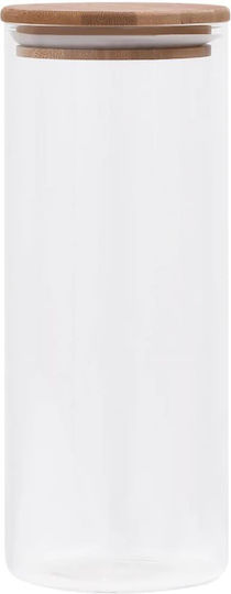 Next General Use Glass Transparent Vase with Lid 1000ml