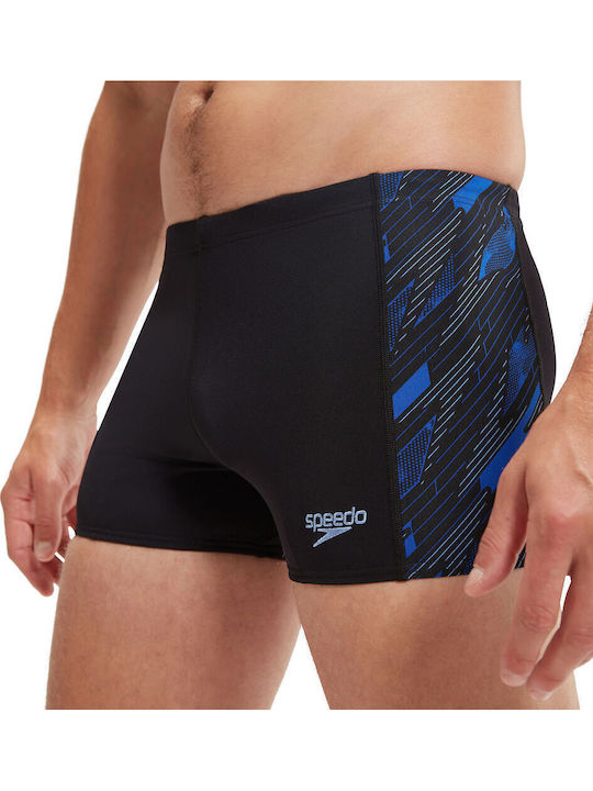 Hyperboom Panel Aquashort Men's Swimwear Shorts Black-blue