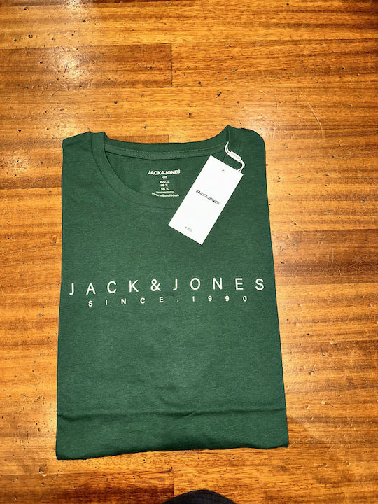 Jack & Jones T-shirt Bărbătesc cu Mânecă Scurtă Green