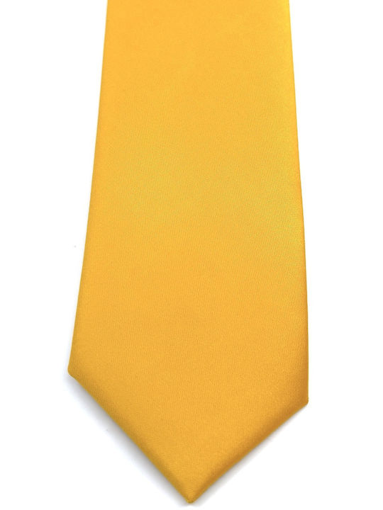 Legend Accessories Τυπου Σετ Ανδρικής Γραβάτας σε Κίτρινο Χρώμα