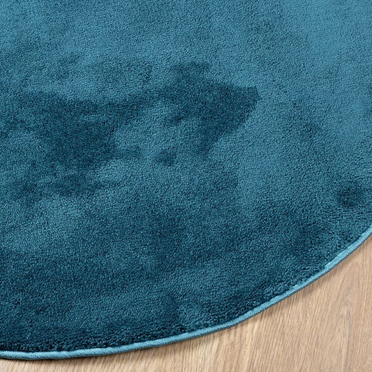 vidaXL Oviedo Rug Round Turquoise