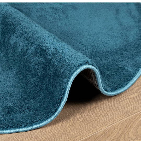 vidaXL Oviedo Rug Round Turquoise