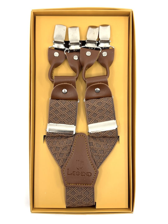 Legend Accessories Тиранти Едноцветна Кафяв Legend Accessories Тиранти Едноцветна Кафяв