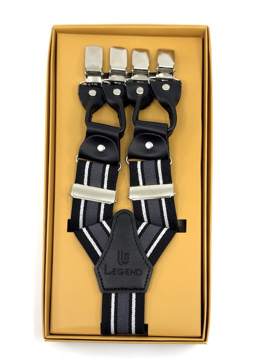 Legend Accessories Тиранти Отпечатани Сив Legend Accessories Тиранти Отпечатани Сив