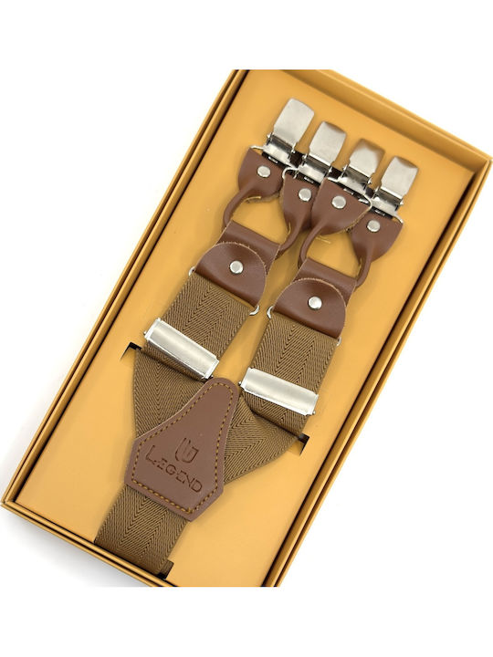 Legend Accessories Тиранти Едноцветна Кафяв