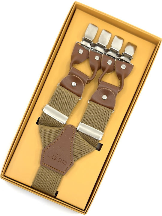 Legend Accessories Тиранти Едноцветна Бежов