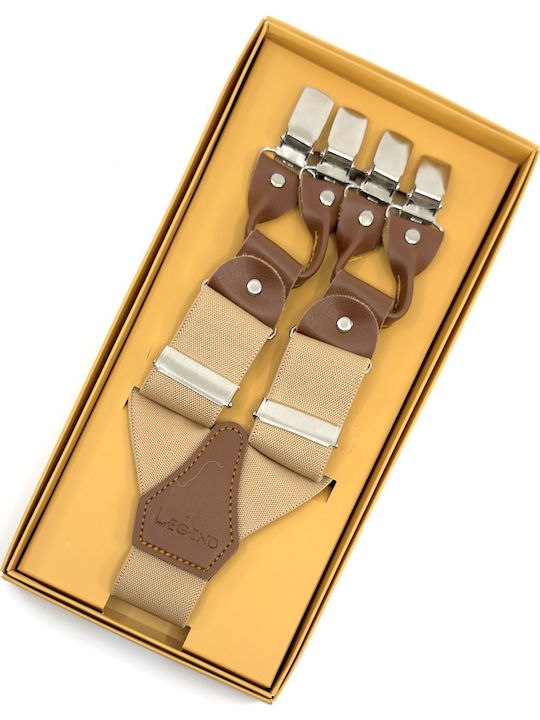 Legend Accessories Тиранти Едноцветна Бежов