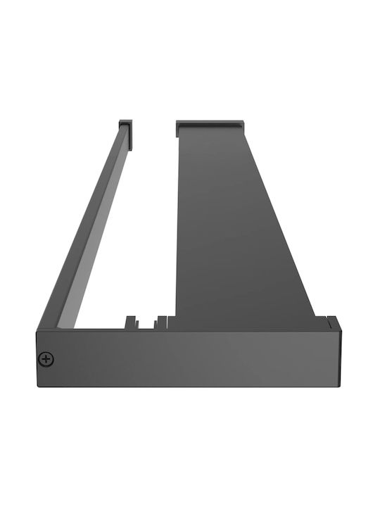 vidaXL Divider de verandă Duș cu Glisare Ușă 80x195cm Dungi Negru