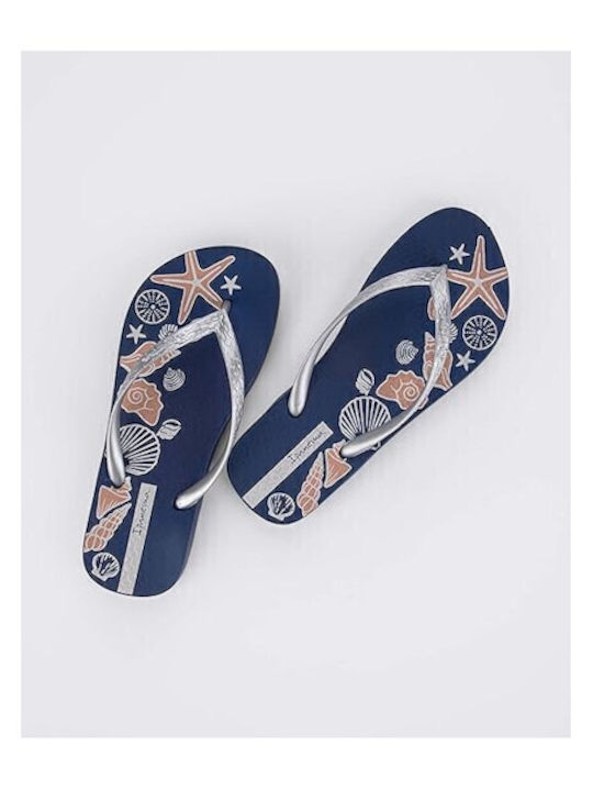 Damen-Flip-Flops - Hausschuhe In Silber Farbe