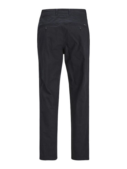 Jack & Jones Plus Men's Trousers in Tapered Line Black