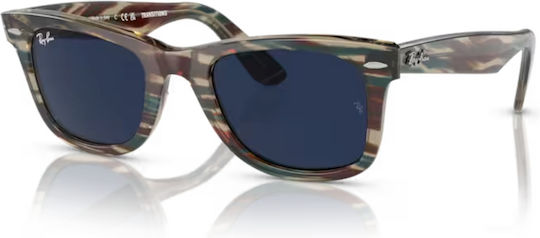Ray Ban Wayfarer Дамски Ацетатен Скелет Сив RB2140 1387GG