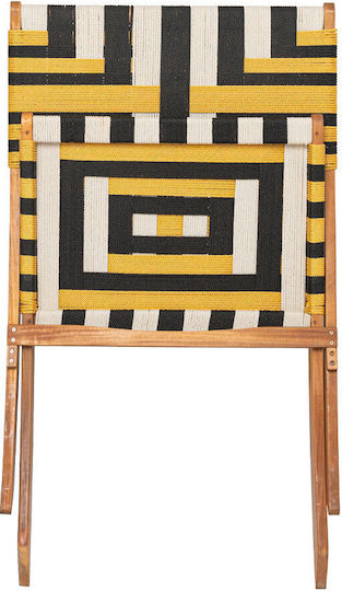Градински Стол Дървен Verano Многоцветен 78x60x72,5см