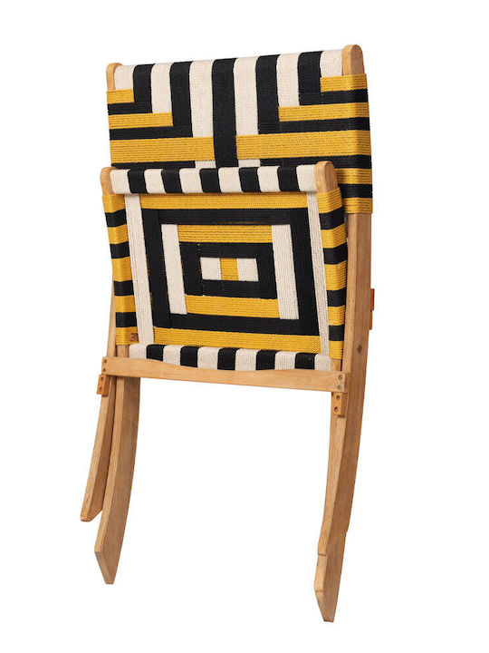 Καρέκλα Εξωτερικού Χώρου Ξύλινη Verano Multicolor 78x60x72.5εκ.