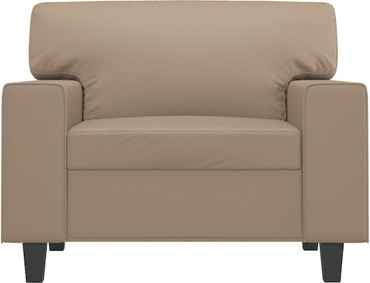 Sessel aus Kunstleder Cappuccino 94x77x80cm