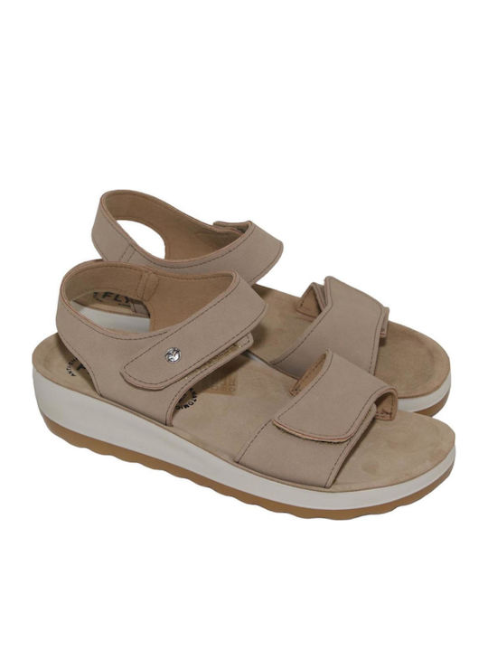 Anatomische Damenplattformen Beige