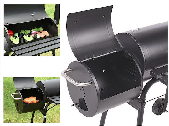 Barbecue Portable Charcoal Grill with Lid 115cmx54cm