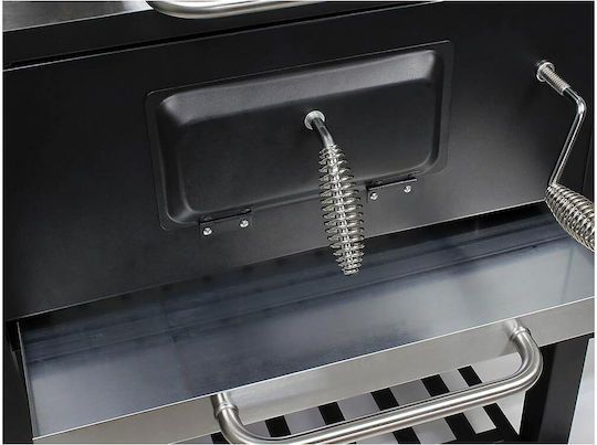 Charcoal Grill With Lid And Thermometer 110x47cm