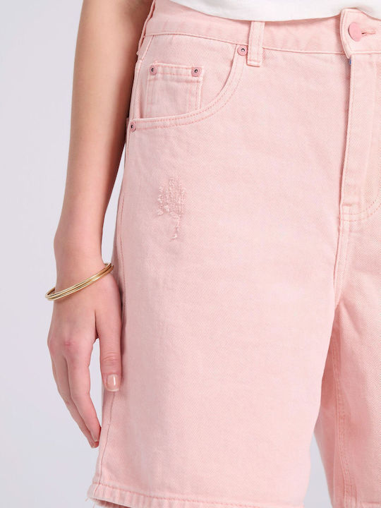 Women's Bermuda Shorts Jean Pink