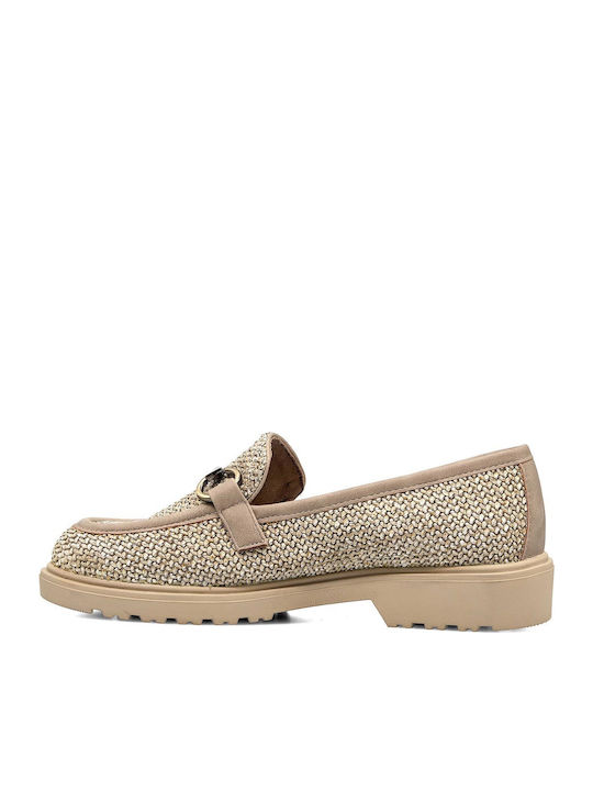 Salina Γυναικεία Loafers σε Μπεζ Χρώμα