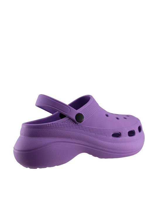 Adam's Shoes Women's Clogs Purple