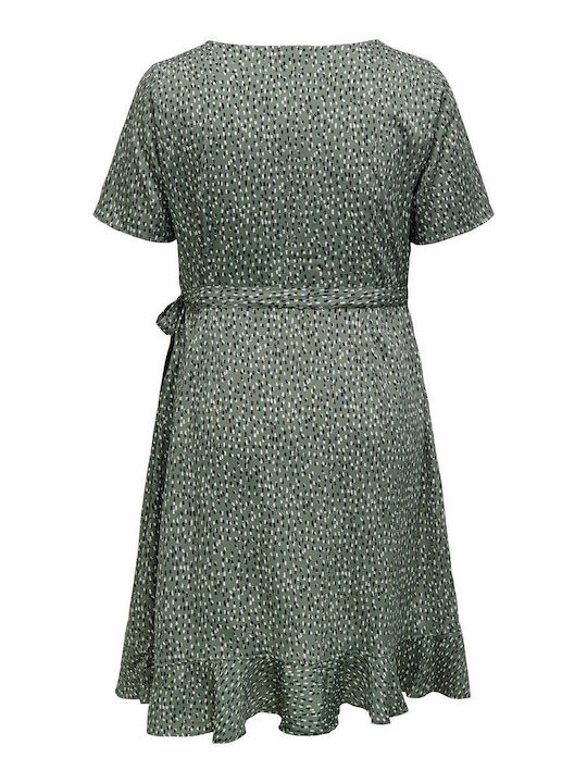 Only Mini Kleid Wickel Green