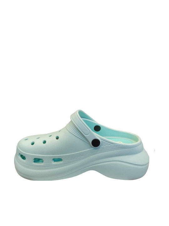 Adam's Shoes Γυναικεία Σαμπό Τιρκουάζ