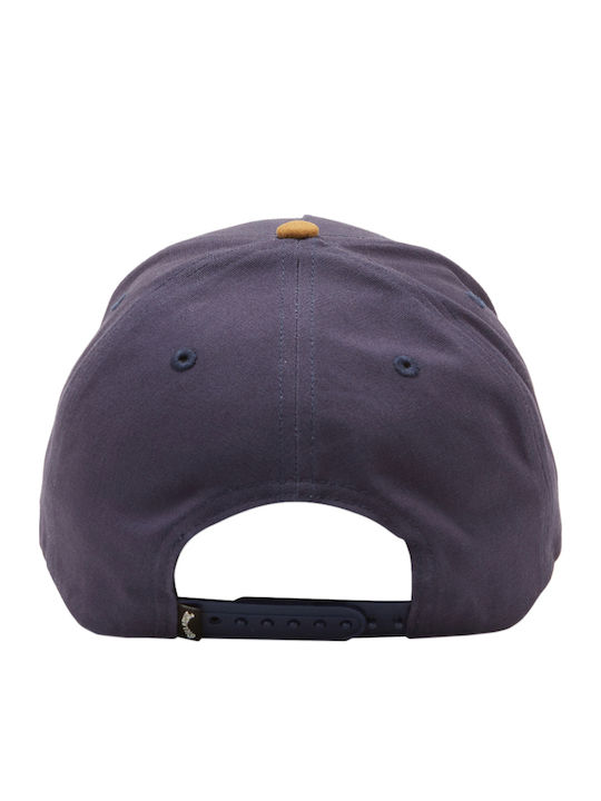 Stacked Men's Snapback Cap Navy Blue