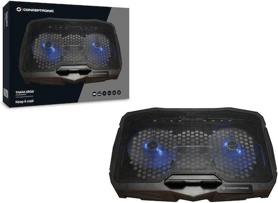 Conceptronic THANA07B Ergo Cooling Pad for Laptop up to 17" with 2 Fans Beige