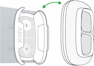 Holder Button Double Button White Ajax