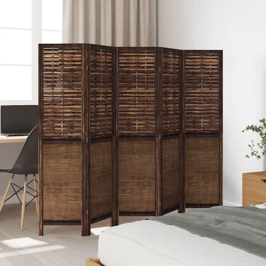 vidaXL Διακοσμητικό Παραβάν Ξύλινο με 5 Φύλλα 175x160cm