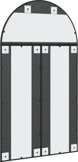 vidaXL Oglindă de Perete De Corp Întreg cu Negru Ramă din Metalic 140x80cm 1buc
