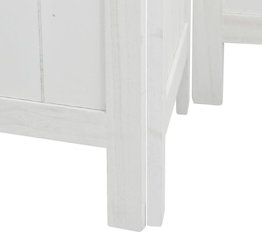vidaXL Decorative Room Divider Wooden with 4 Panels 140x160cm