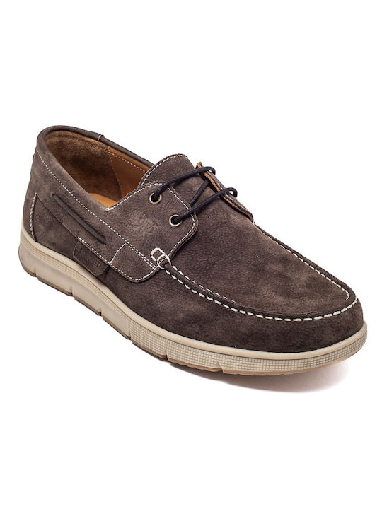 Rover Men's Boat Shoes Brown