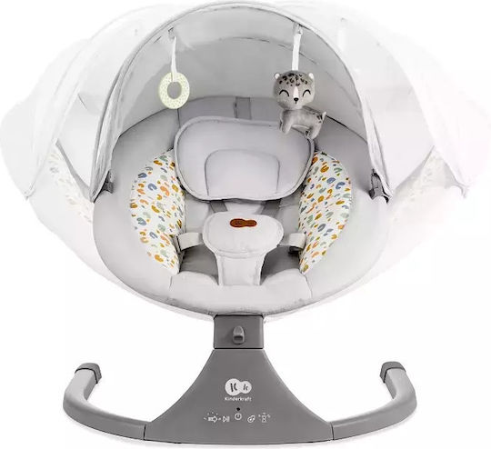 Kinderkraft Ηλεκτρικό Relax Μωρού Lumi 2 με Μουσική Light Grey