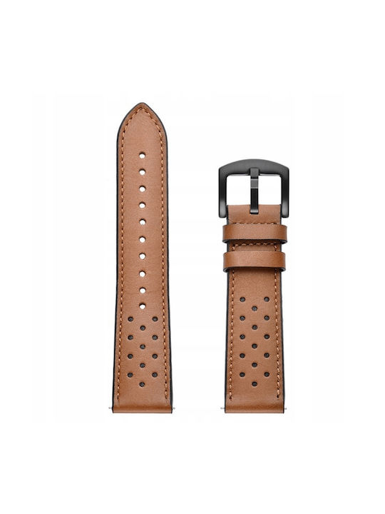 Spacecase Λουράκι Δερμάτινο Καφέ (Galaxy Watch 42mm)