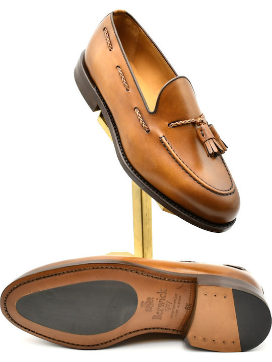 Δερμάτινα Ανδρικά Loafers σε Καφέ Χρώμα