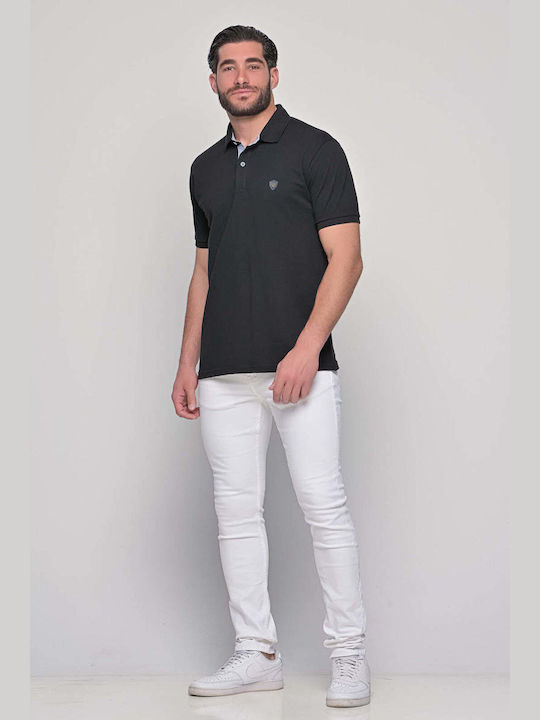 Everbest Men's Blouse Polo BLACK