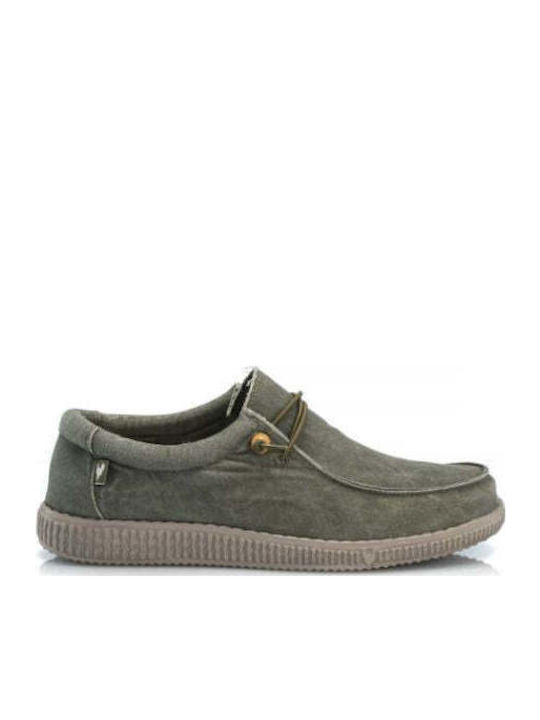Men's Leather Moccasins Green