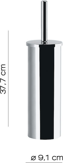 Gedy Flip Inox Toilet Brush Gray